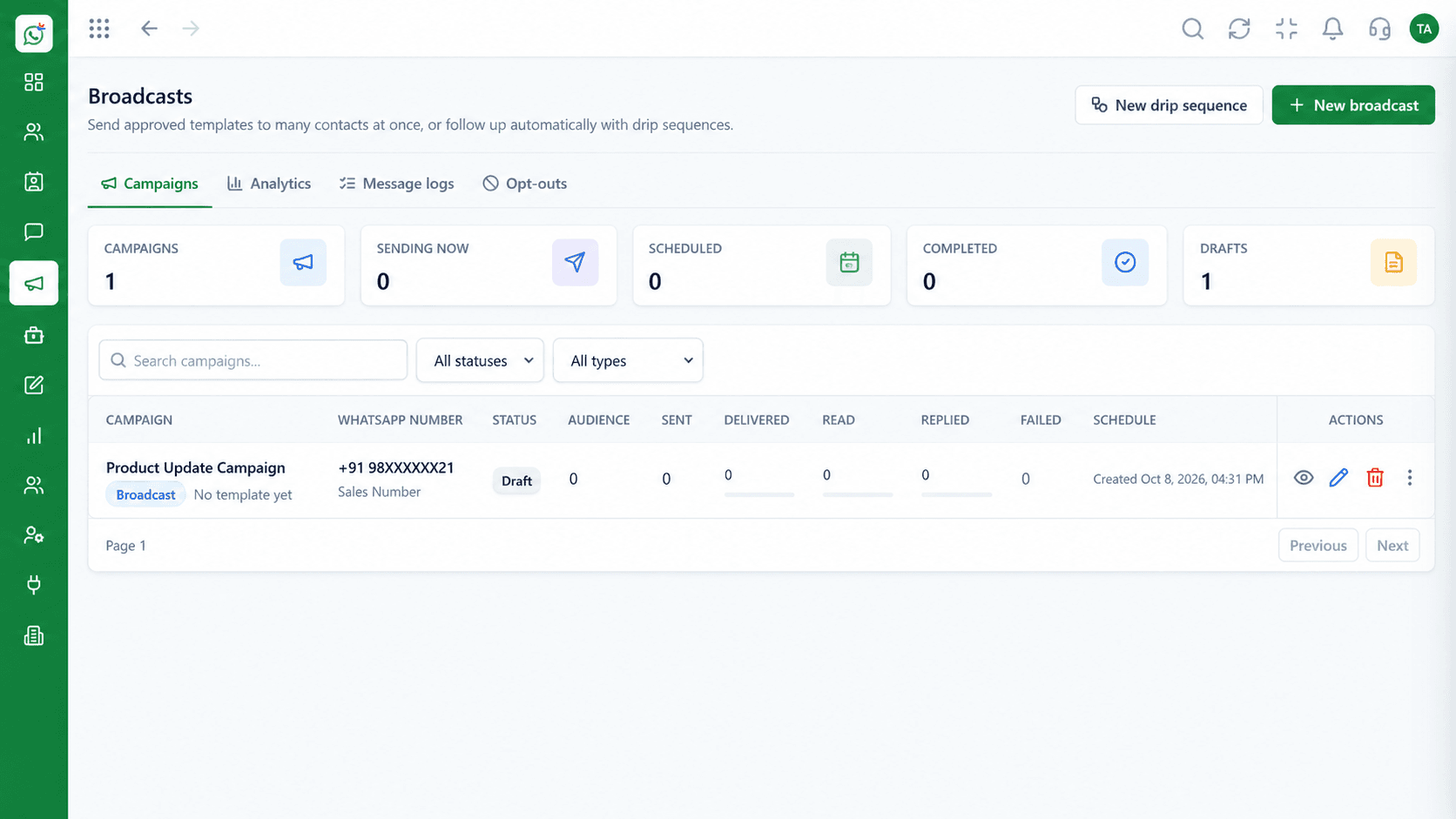 Triostack Wabiz screen for the engage stage